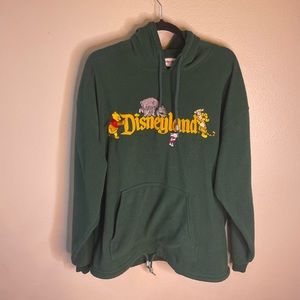 Vintage Disneyland Fleece Hoodie with Embroidered Design Size L